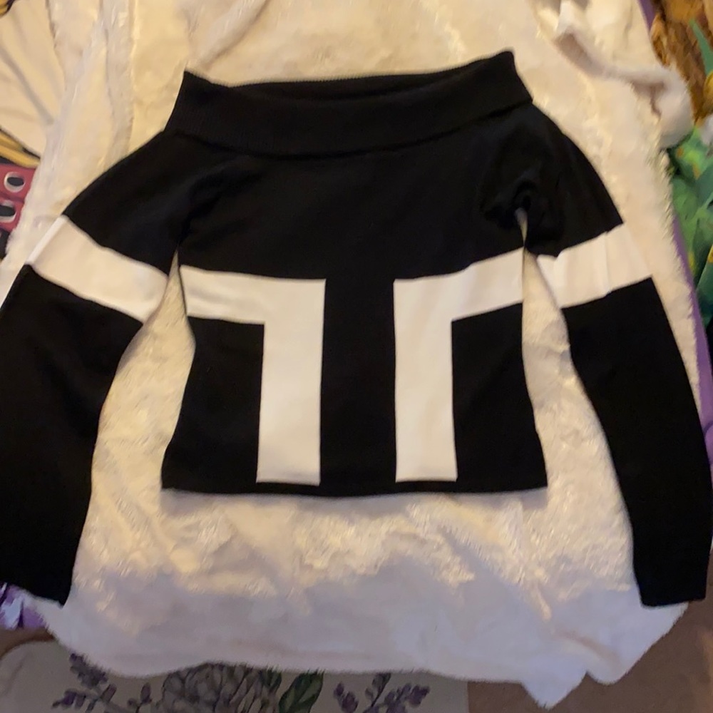 Black long sleeve sweater